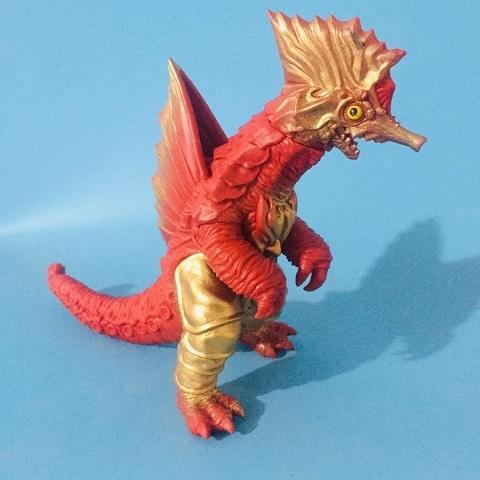 ex雷德王艾雷王哥莫拉大号魔王兽阎魔兽软胶奥特特曼怪兽人偶玩具绿色