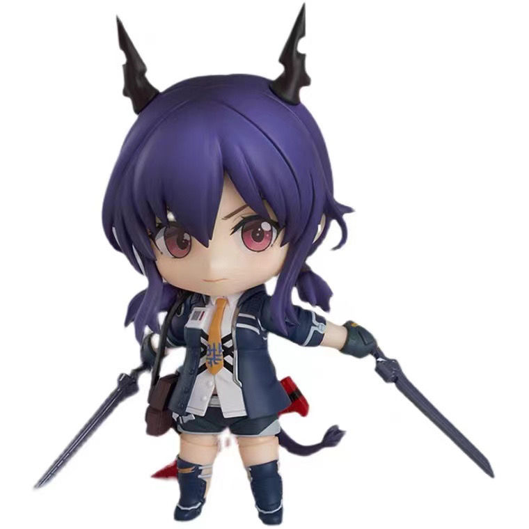 明日方舟手办q版 动漫陈sir龙门近卫局粘土人#1422可动模型 q版粘土人