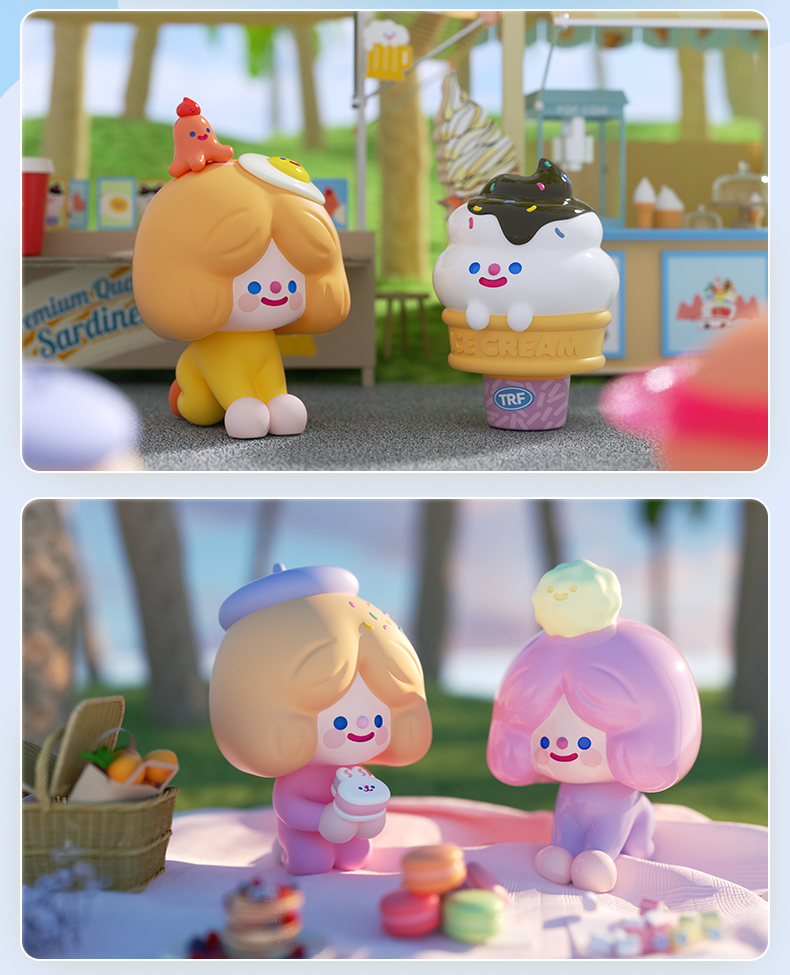 rico海岛音乐节 盲盒独角兽主唱爆米花芥末沙滩球可爱全套手办 【确认