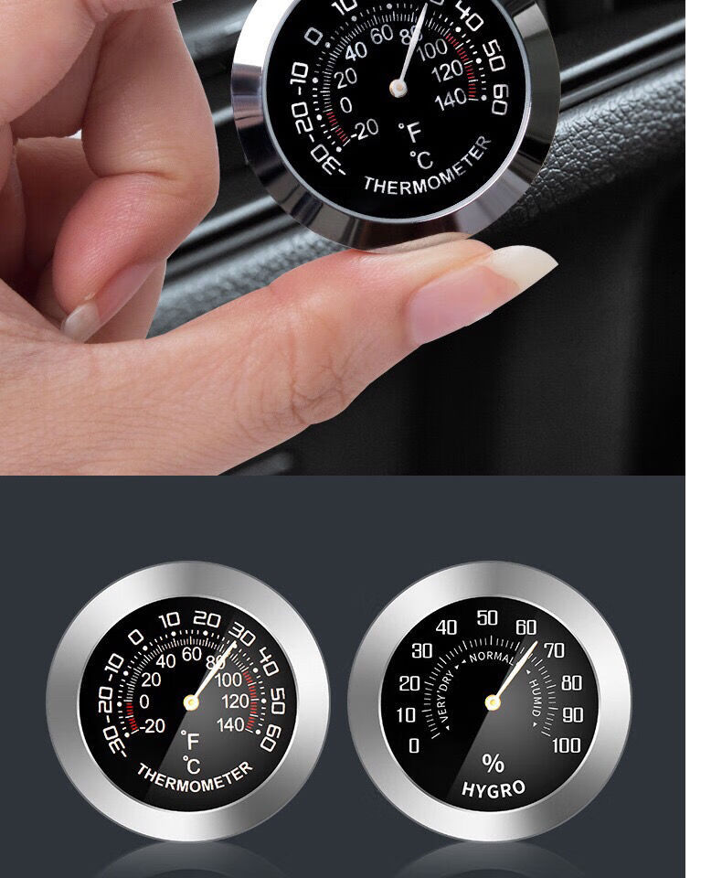 迷你车载汽车内测量专用高精度冰箱湿度表冷藏温湿度计 th30【图片