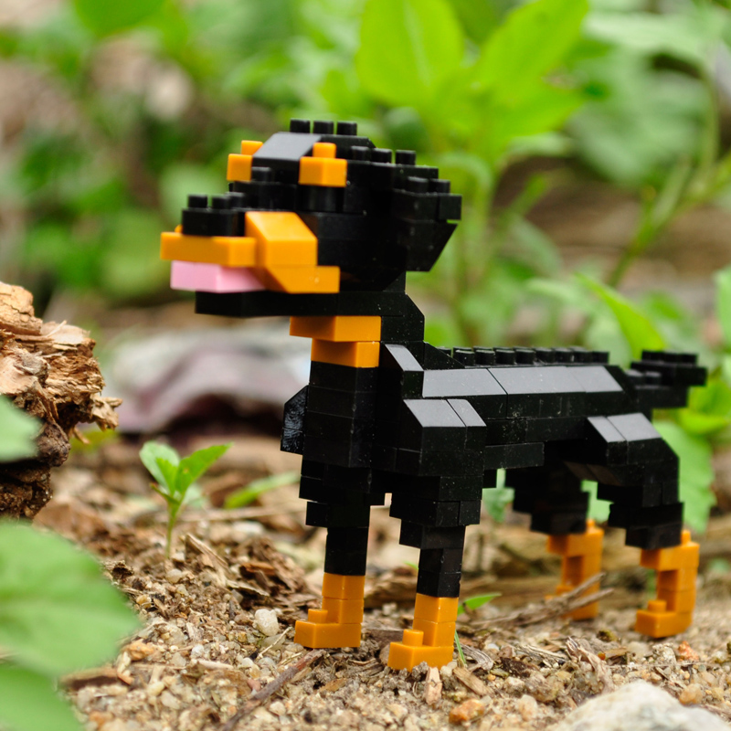 兼容乐高微小颗粒拼插积木拼装迷你动物狗狗宠物男孩子力玩具拼图