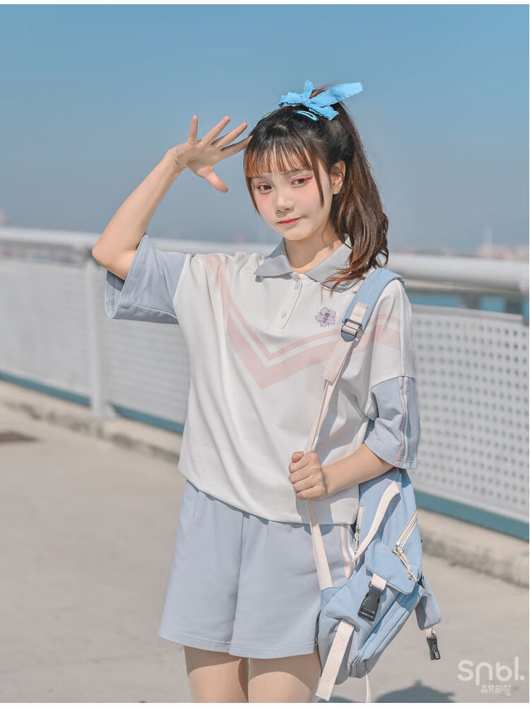 鸿星尔克体考中考运动服女学生体育毕业班服少女纯欲套装高初中生