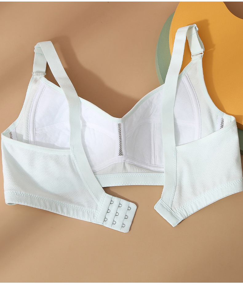 2022夏季新款 青春期少女发育内衣女高中生胸大显小无钢圈薄款大学