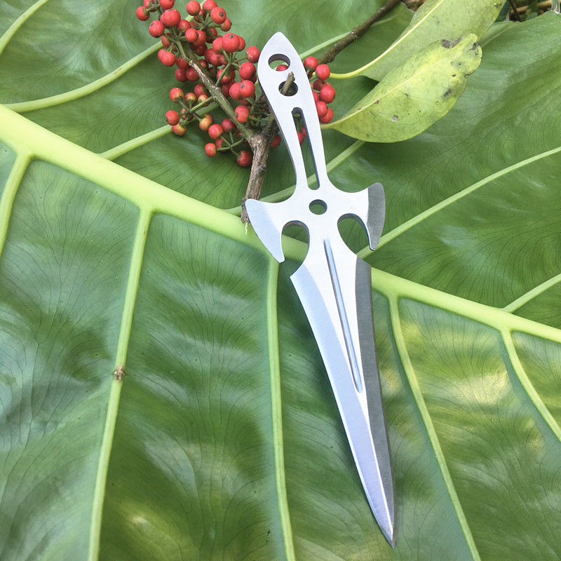 飞刀休闲飞镖唐门飞针飞刀忍者飞镖手里剑训练飞镖直飞旋飞 银魔-单把