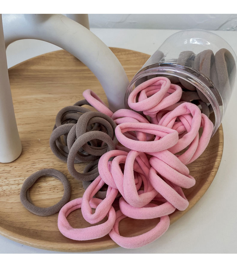 胶圈扎头发男橡皮筋黑色头绳发圈小扎头牛皮筋绑高弹力女简约耐用