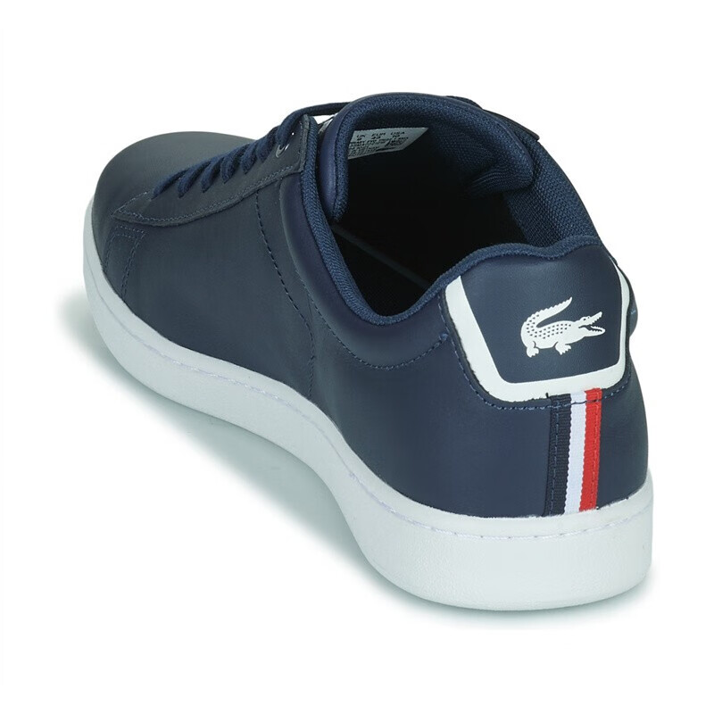 lacoste法国鳄鱼男鞋子运动低帮板鞋休闲系带球鞋学生单鞋蓝色春夏