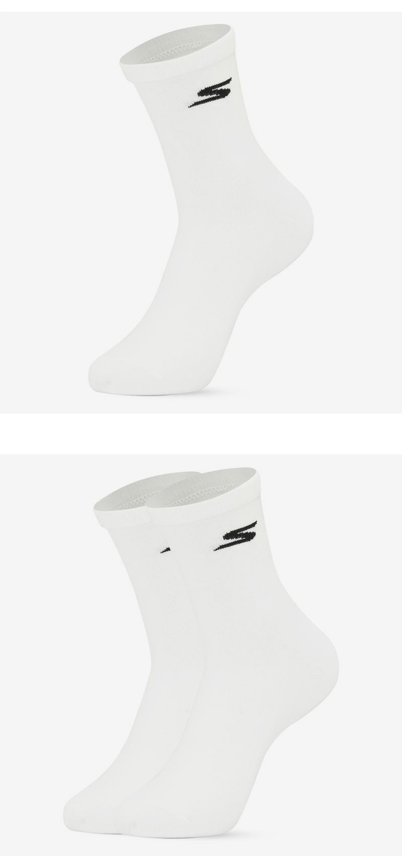 yysports skechers斯凯奇漫步系列女子时尚运动袜子两对装 p121w032