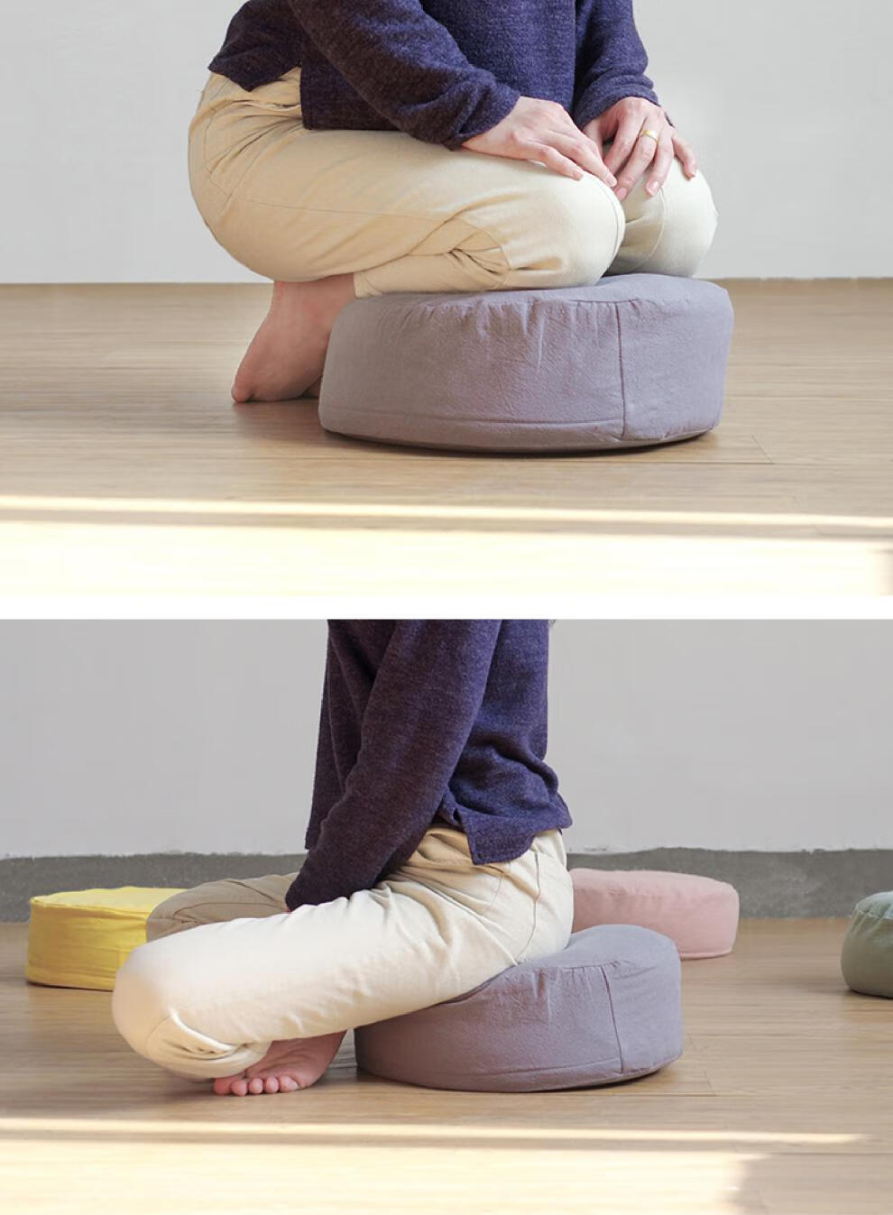 打坐冥想静坐垫瑜伽打坐垫冥想垫日式榻榻米地上坐垫荞麦壳坐墩飘窗