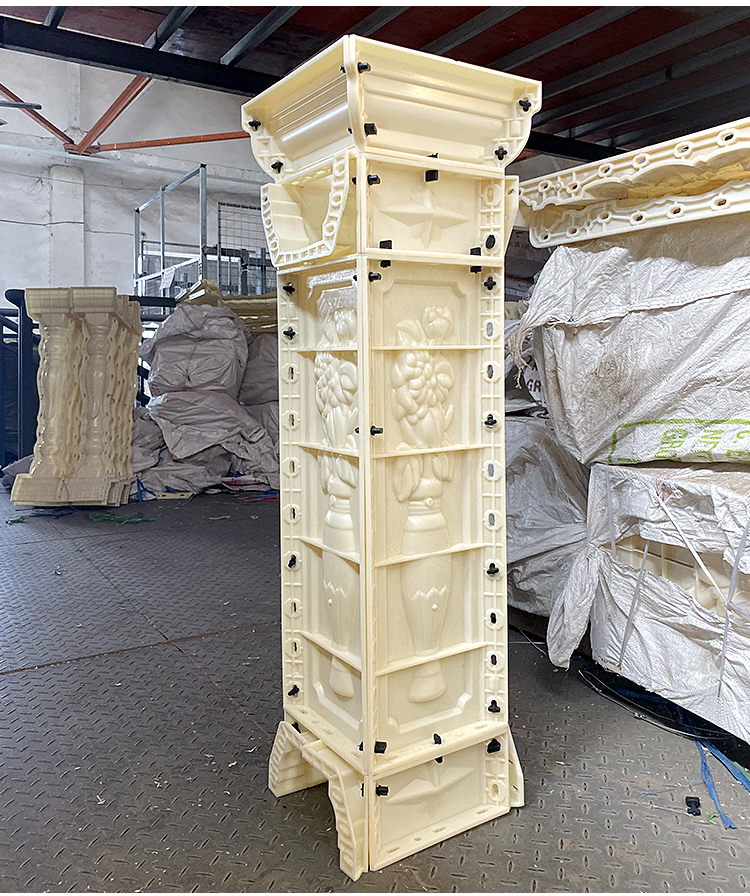 欧式别墅现浇栏杆罗马柱模具水泥围栏柱子兰花瓶阳台间隔柱转角柱虎雀