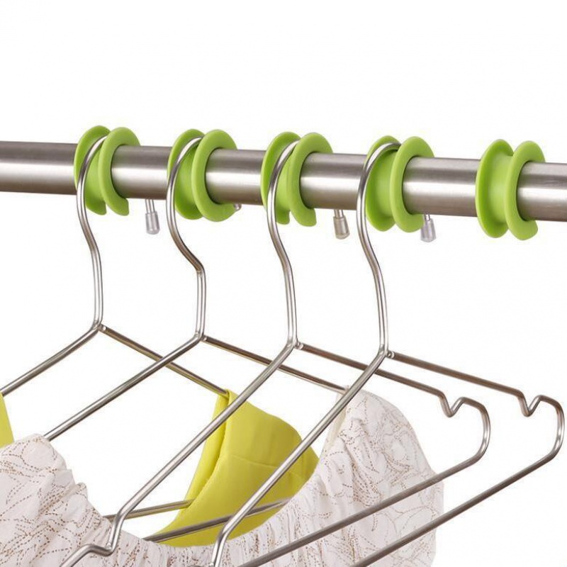 晾衣杆防吹落防滑扣晒衣圈便捷室外阳台防风固定衣架防风圈固定扣蓝色