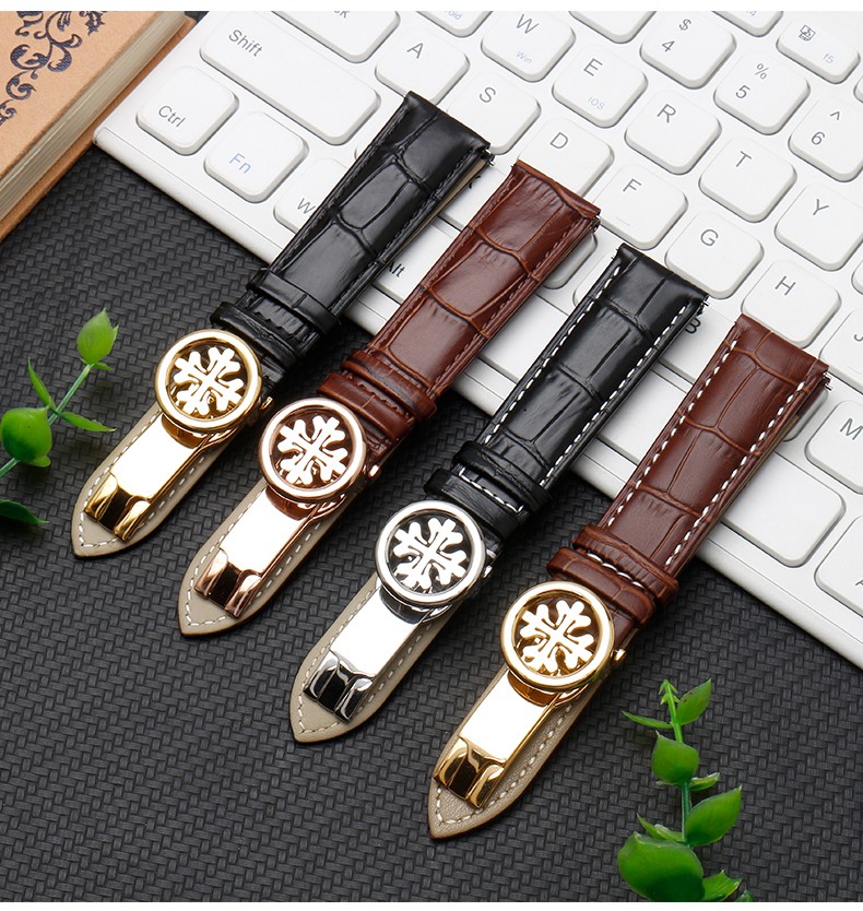 官方旗舰百达翡丽手表表带原装适配带真表皮级复杂功能时计6104g001