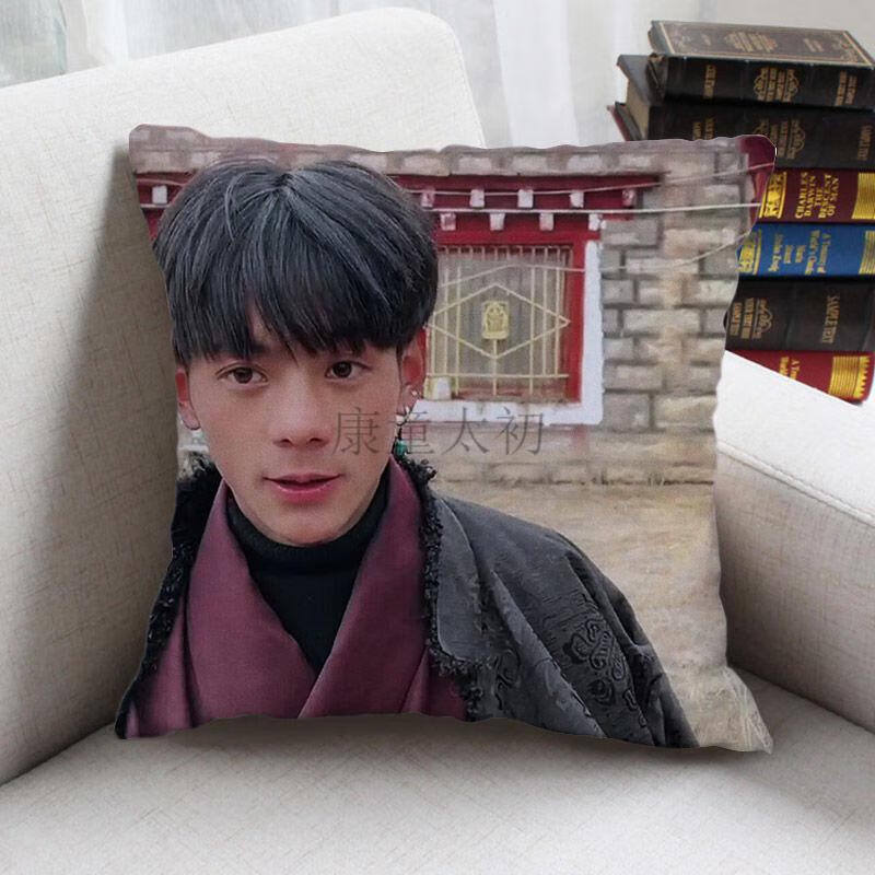 赛马王子丁真周边抱枕来图定制甜野男孩礼物女生宿舍床靠枕玩偶1235