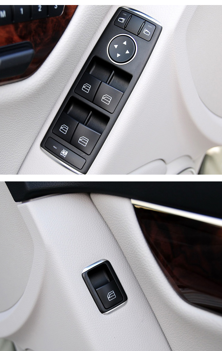 适用奔驰车窗玻璃升降器开关c180c200e260e300glk300升窗按键按钮 左