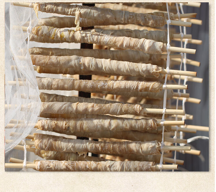 六安特产咸货手工自制风干鹅卷肠皖西咸鹅腊鹅肠diy安徽腊肠手工鹅卷