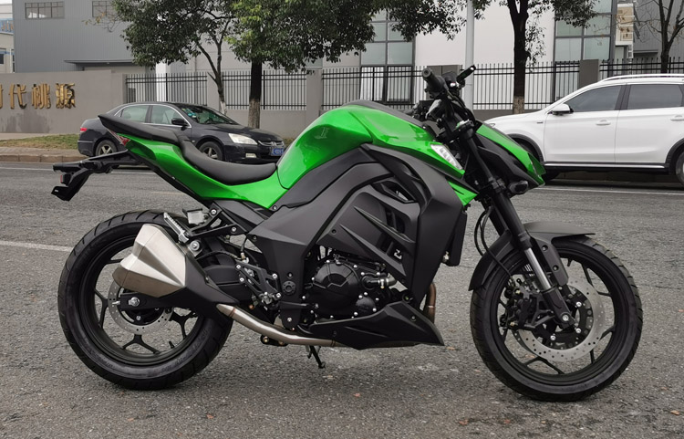 n19国四电喷大蟒蛇400cc双缸水冷机车摩托车跑车街车整车可上牌 绿