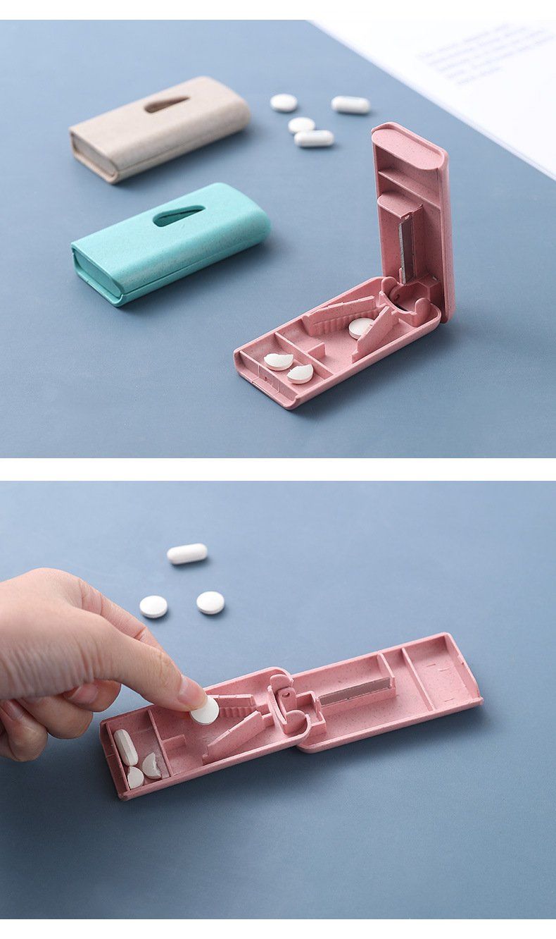 分药器切割四分之一日本便携切药器分药盒家用药片器分割器儿童药片切