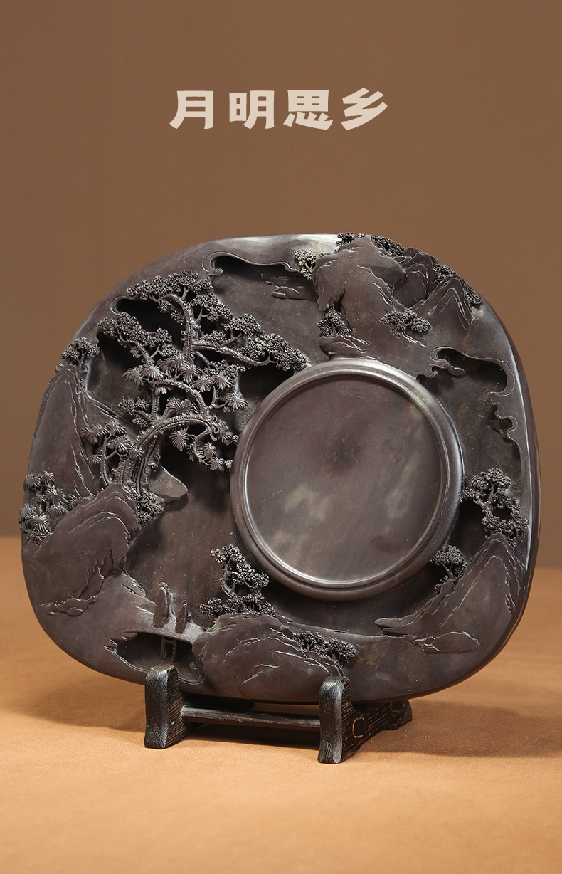 2022新款端溪砚师傅 孤品手工砚台非物质文化遗产肇庆端砚天然原石文