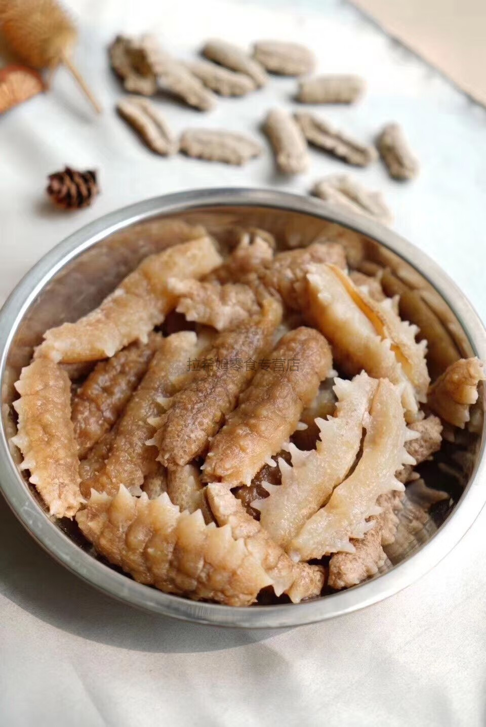 黄玉参海参干货黄肉参仔小黄玉参酒店食材用料特大号500g一斤35头95干