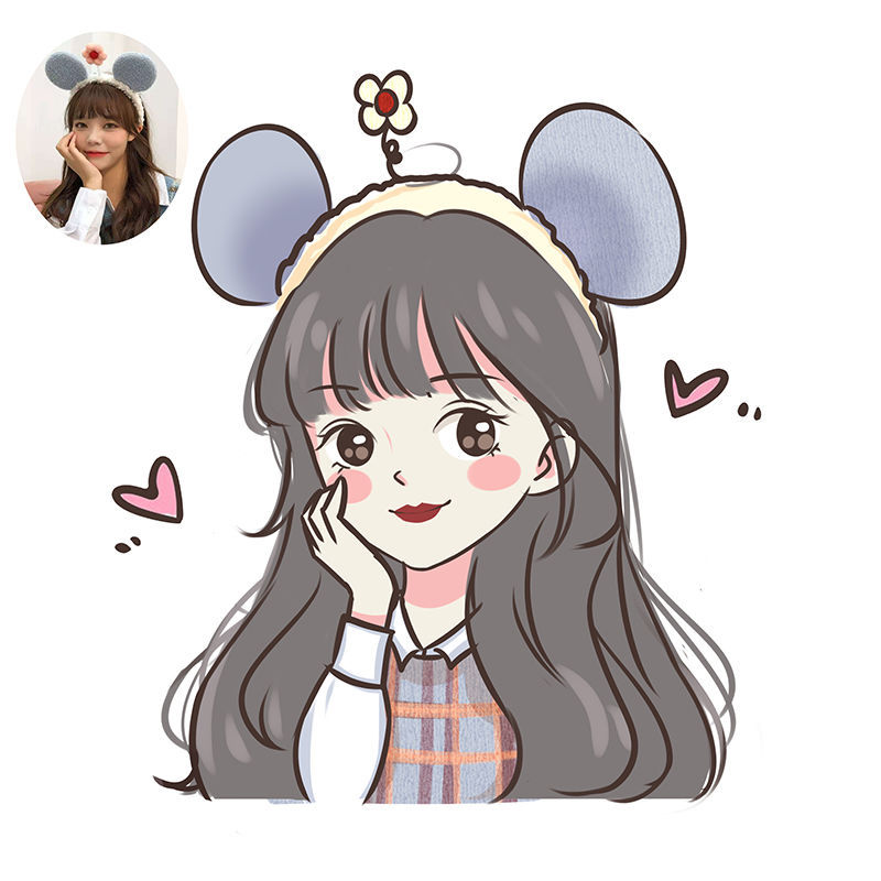 手绘头像定制作卡通q版情侣头像设计人物真人照片转漫画动漫礼物高端