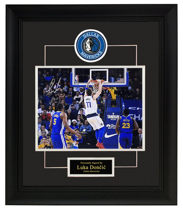 现货 东契奇亲笔签名照片 doncic独行侠队 含证书 裱框收藏【图片