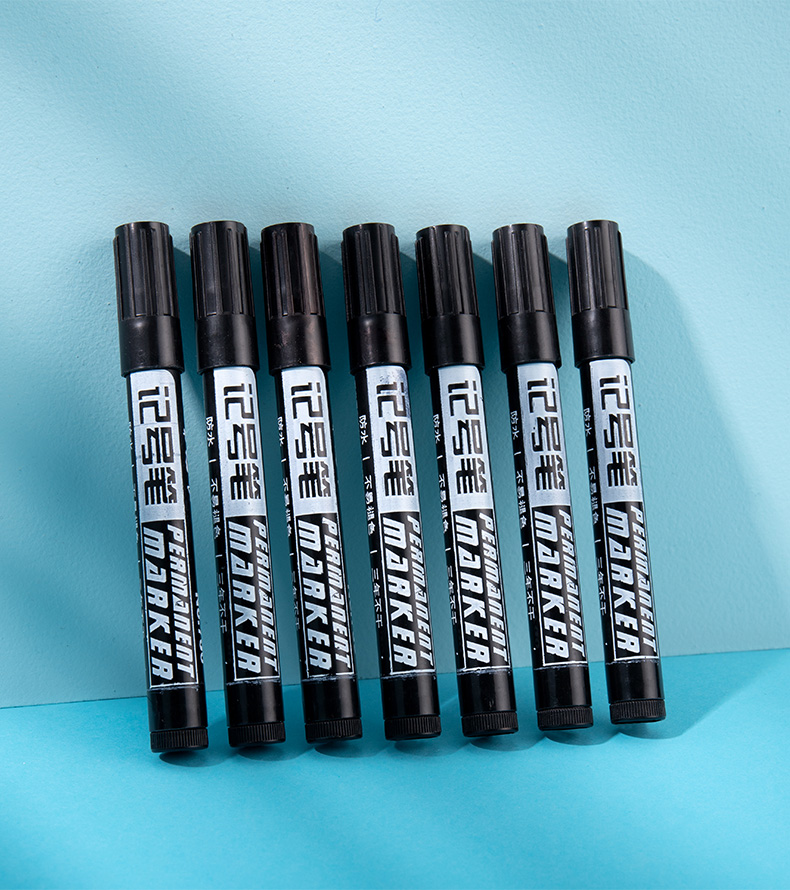 记号笔黑色马克勾线快干防水笔油性不掉色快递大头笔不可擦粗笔粗头速