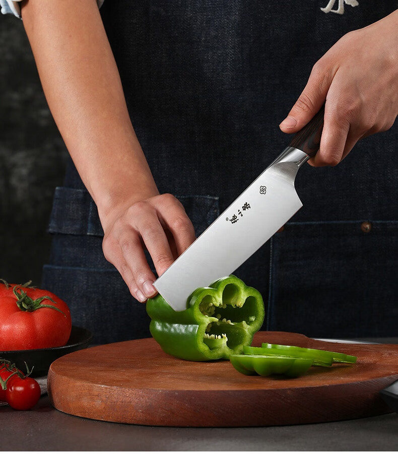 张小泉 锦云系列不锈钢菜刀家用刀具 切片刀 切菜刀 切肉刀男士单刀
