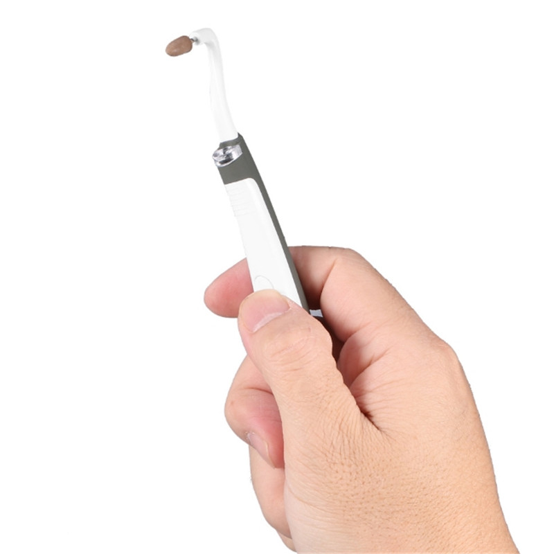 led声波振动电动磨牙器抛光洁牙器去除牙结石牙渍牙垢工具家用sn 白色