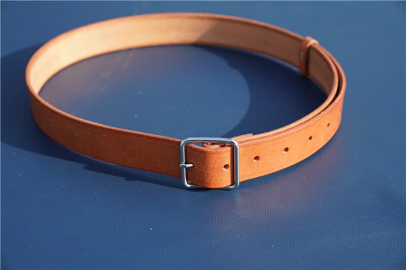 飞行员腰带九十年代头层黄老飞行员腰带老库存老货纪念结实舒服收藏