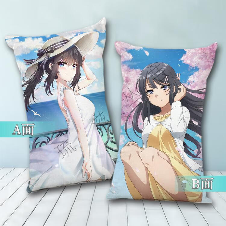 樱岛麻衣抱枕 青春猪头少年不会梦到兔女郎学姐抱枕樱岛麻衣二次元