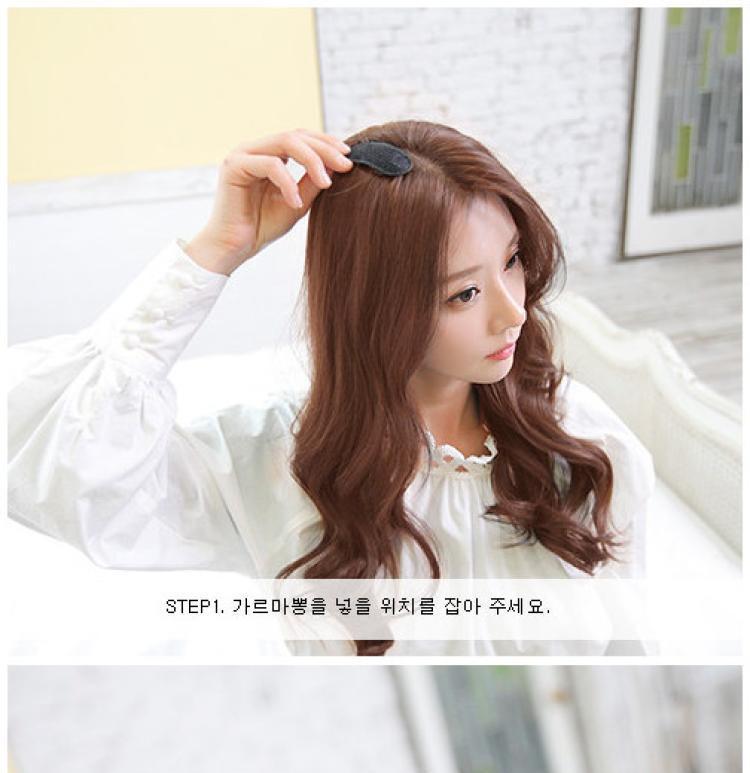 初暖头顶两侧垫高头发增高蓬发器圆头造型海绵发垫蓬松垫发bb夹隐形