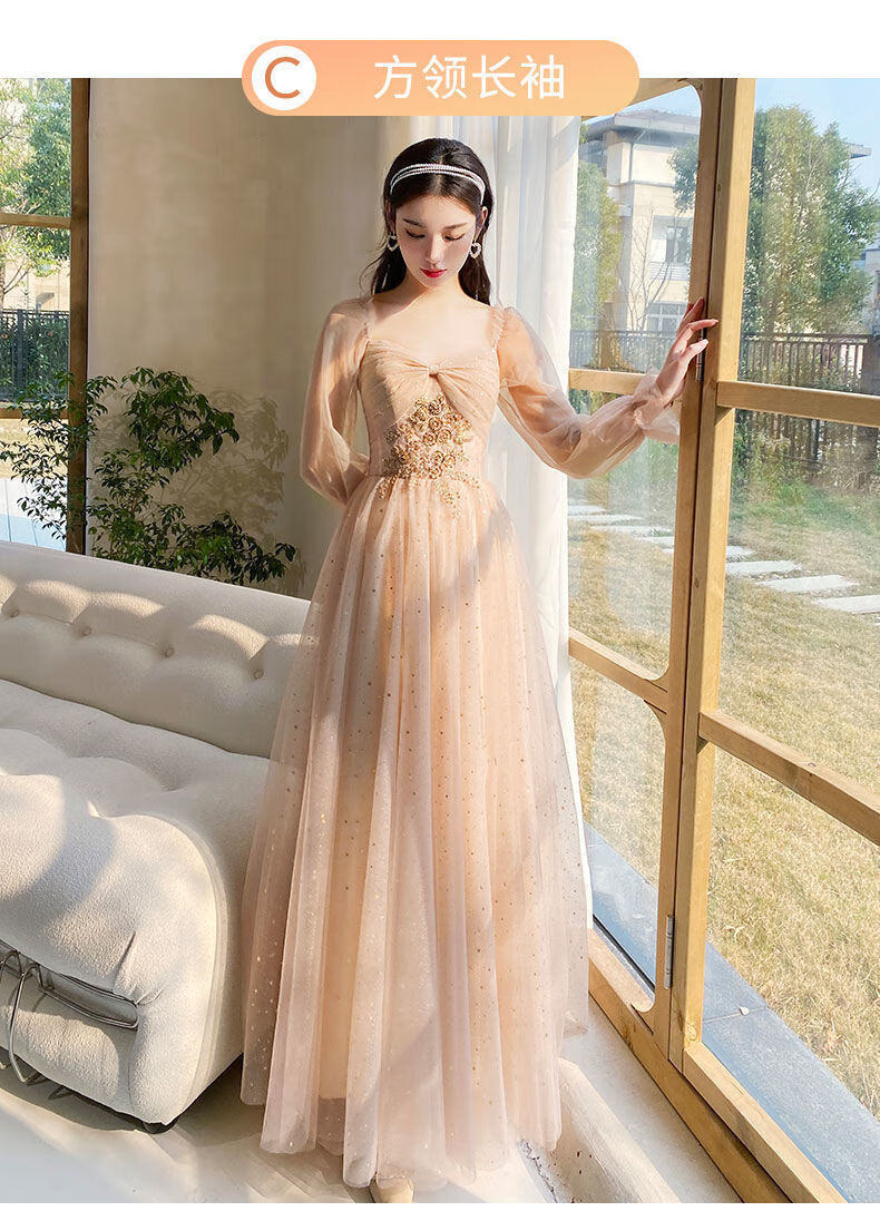 伴娘服装姐妹团礼服套装伴娘服2022新款春夏季姐妹团晚礼服平时可穿