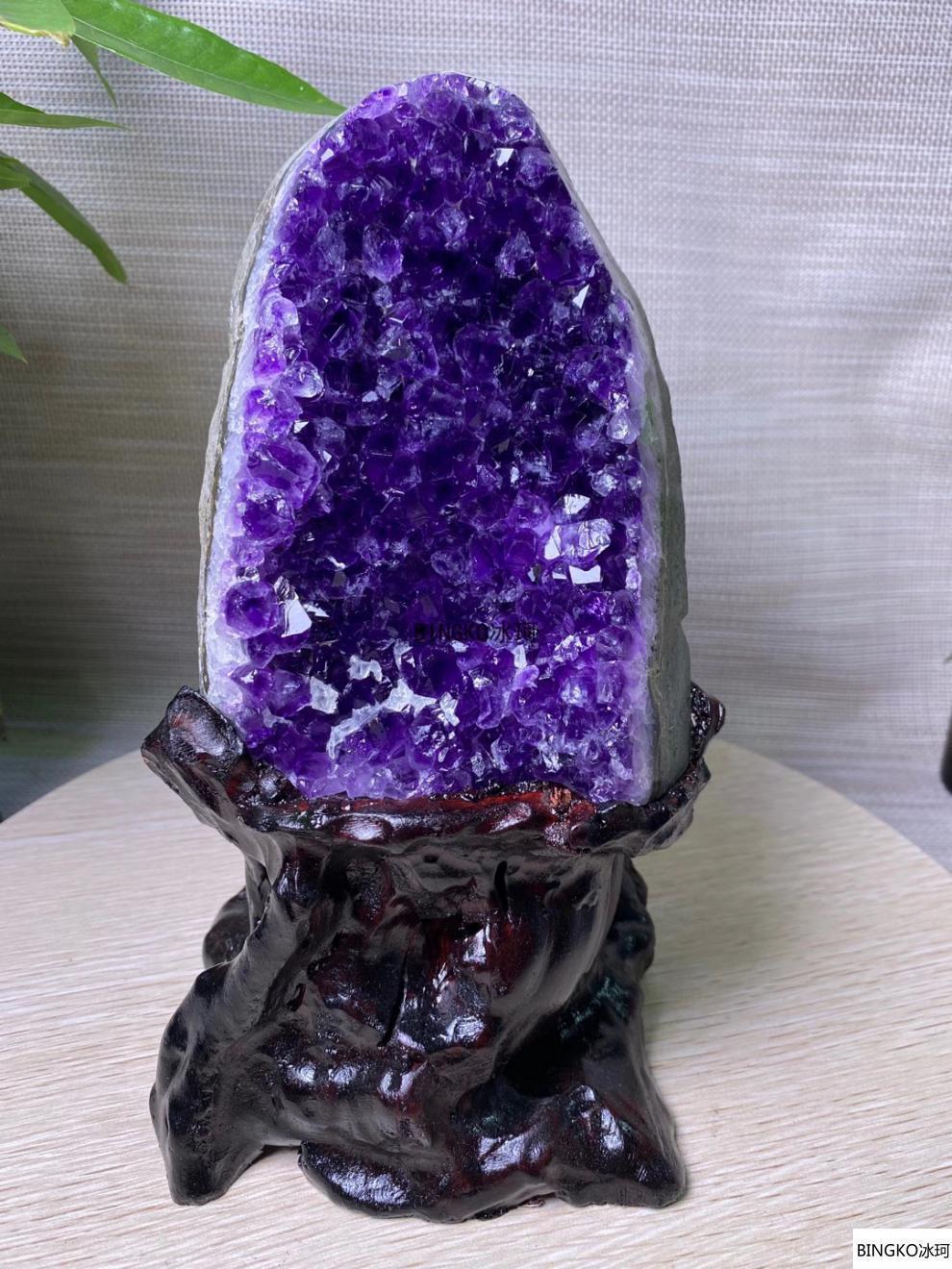 冰珂紫水晶紫晶洞消磁石紫晶簇摆件紫水晶洞能量石紫晶块水晶洞随机