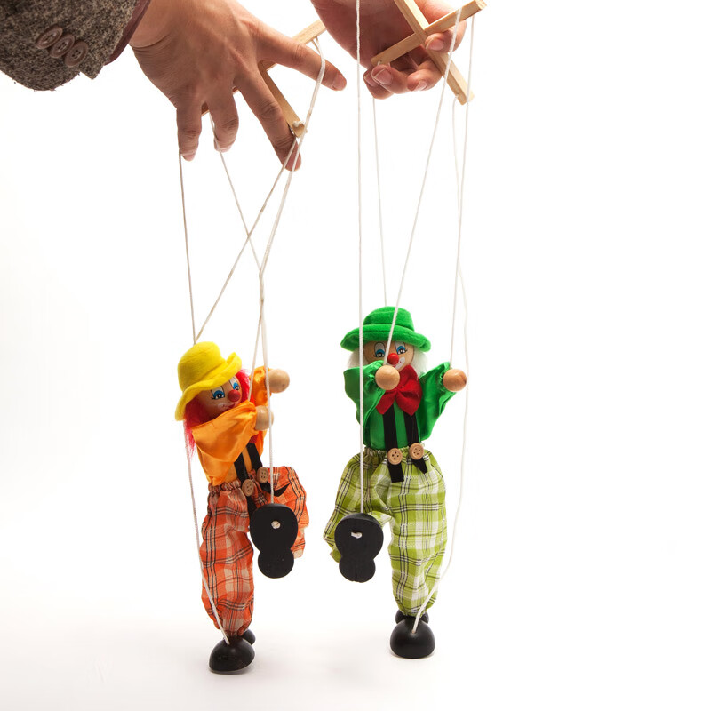 提线木偶拉线傀儡木娃娃纯手工木偶人娃娃匹诺曹戏剧提线木偶玩具提线