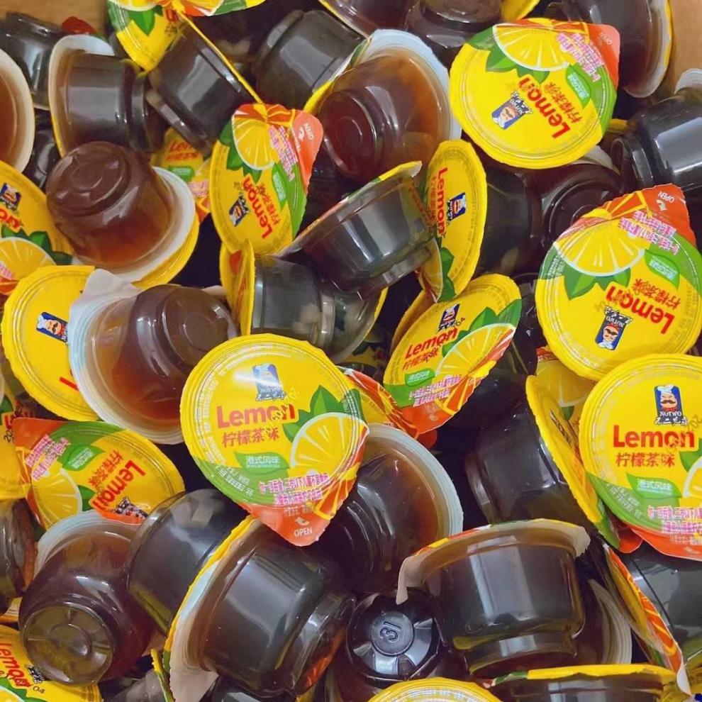 民正冰红茶果冻零食布丁散装网红港式柠檬茶油柑菊花百香果味混合