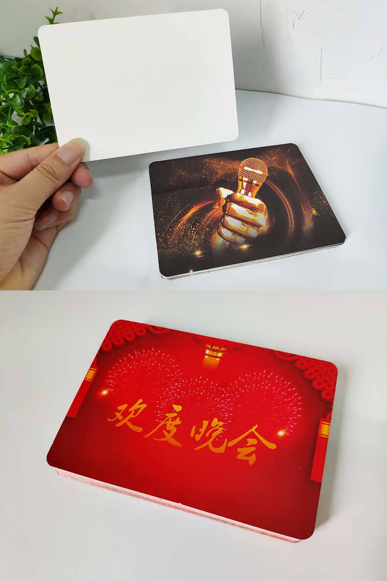 主持人手卡主持人手卡台词卡婚礼司仪手稿订婚誓词题词本夹提词卡红色