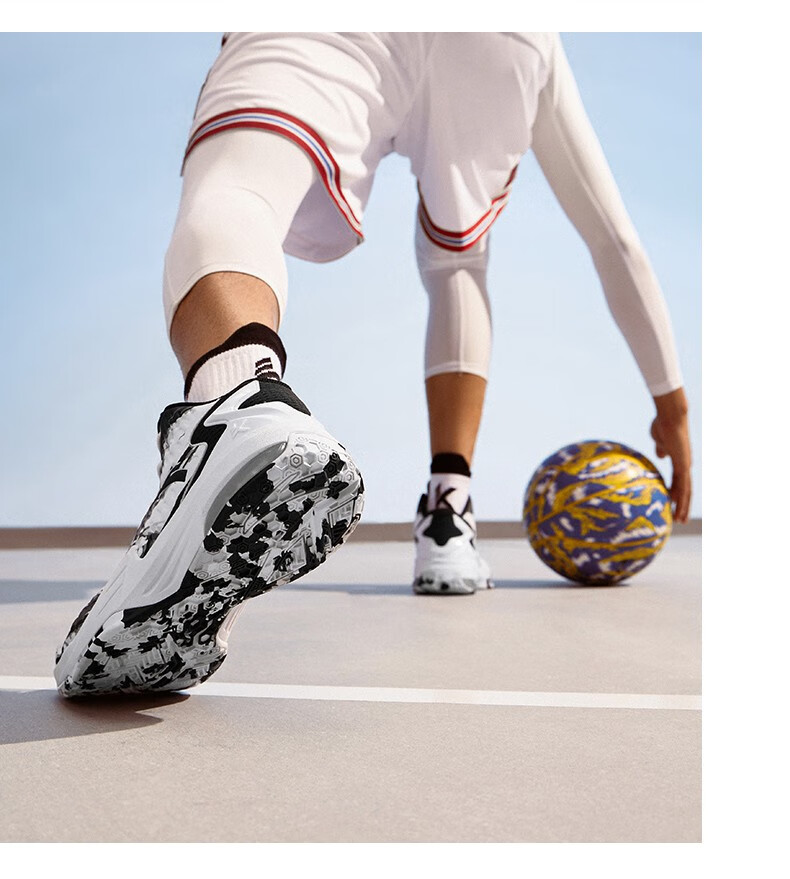 【kt3team】安踏篮球鞋男秋冬季kt汤普森外场实战运动鞋中帮皮网面