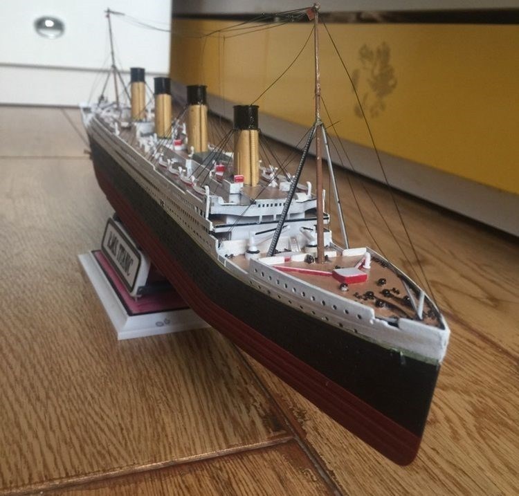 泰坦尼克号模型可下水复古泰坦尼克号模型可下水沉船模型拼装沉船事故