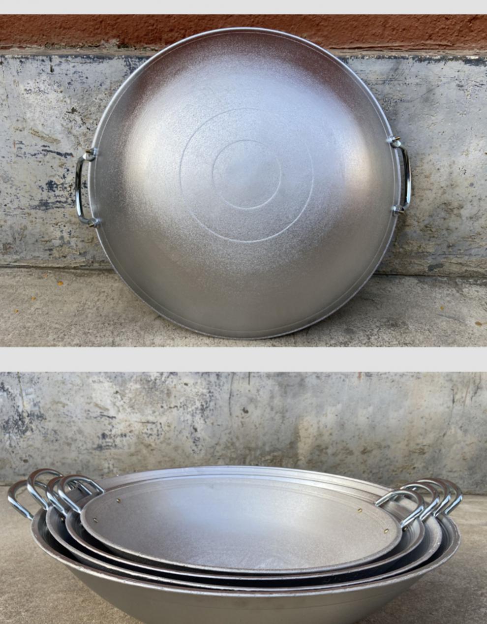 炒锅小龙虾专用铝锅老式家用炒菜加厚铝锅商用炒锅不黑汤不粘锅大铝锅