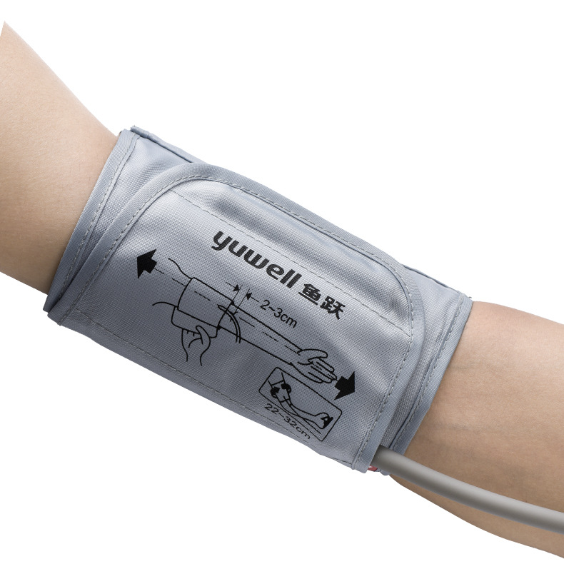 鱼跃yuwell牌原厂装上臂式电子血压计袖带臂带配件绑带68070660d655