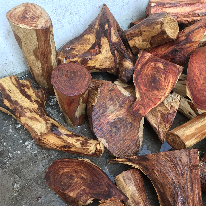 朴春天然海南黄花梨木料边角料佛珠手串原料海黄油梨红木diy原木摆件