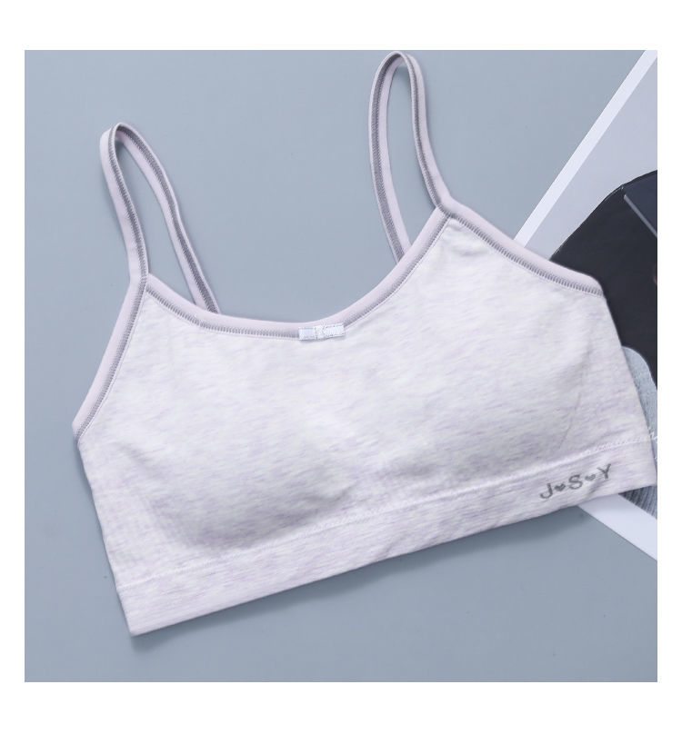 锦人初少女内衣学生初中生文胸12-16岁无钢圈运动青春期女生纯棉小