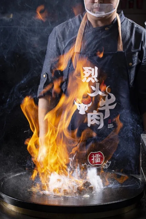 都格湖南烈火牛肉铁板设备锅商用燃气创业摆摊户外烧烤炉子圆形烤盘串