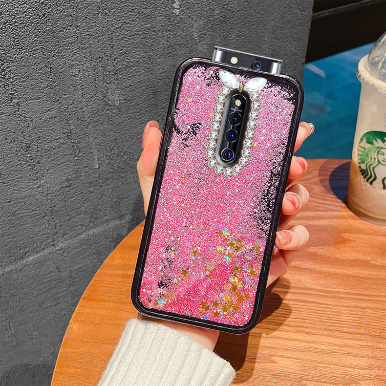 仁尼(renni)vivox27pro手机壳液体流沙防摔v1836a/t女款全包软硅胶