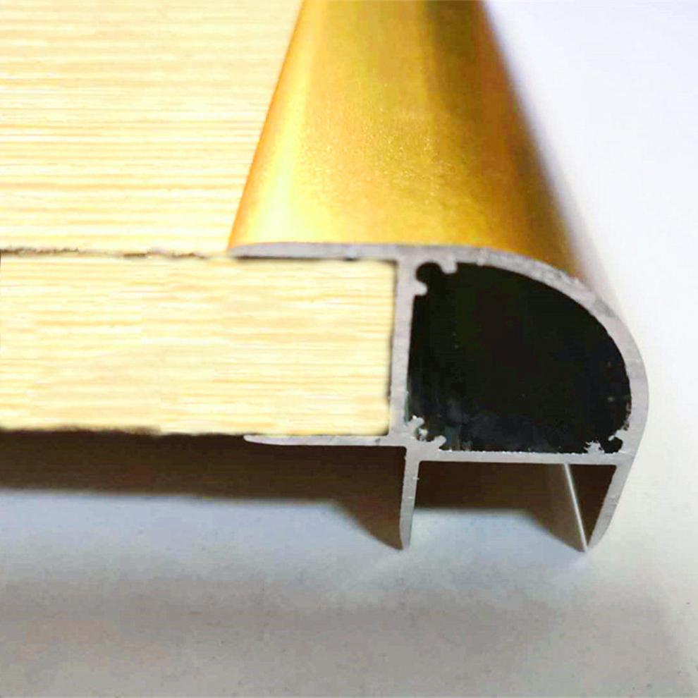 圆弧阳角条客厅防撞铝合金床包角17板铝包边橱柜茶几展柜电视柜铝包角