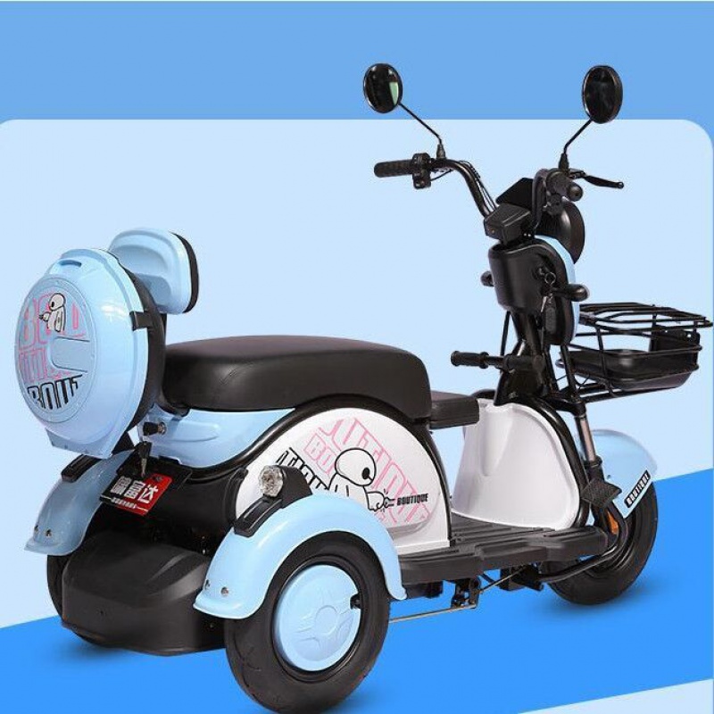 凤凰宝妈亲子电动三轮车成人男女锂电池可拆卸代同款小型步电瓶车