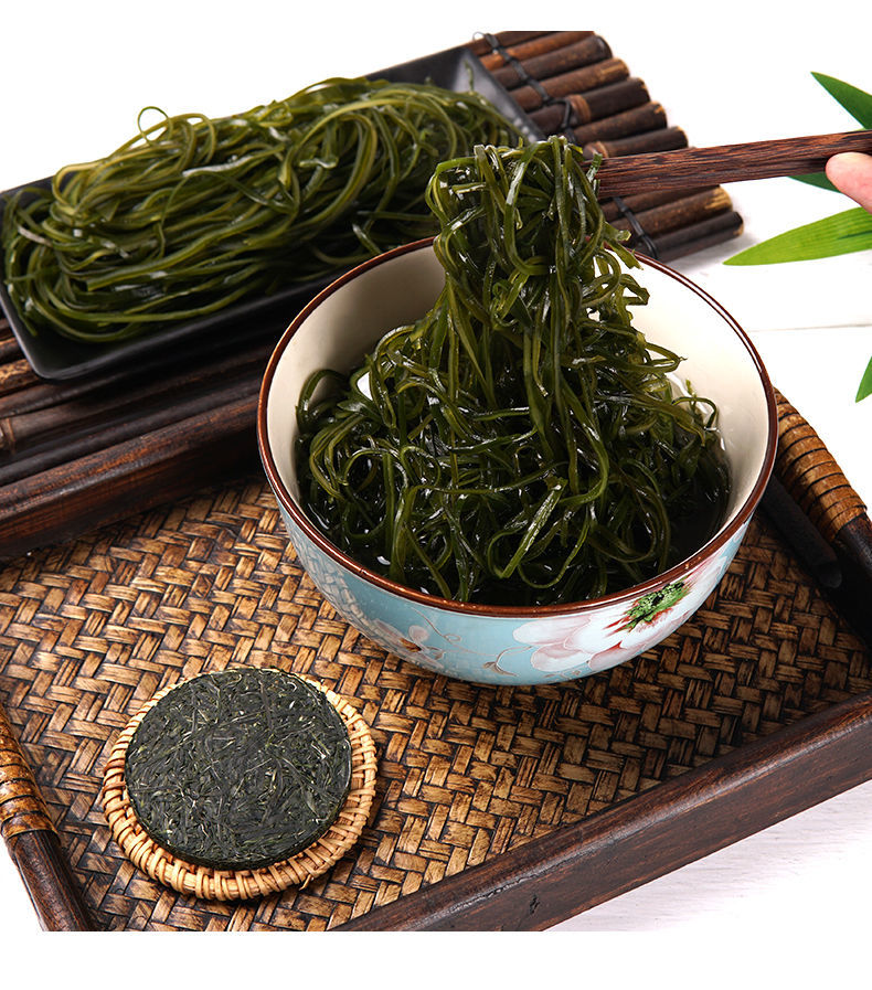 烘干压缩海带丝圆饼免煮拌凉菜独立包装无沙免洗海带丝干货批发 【15g