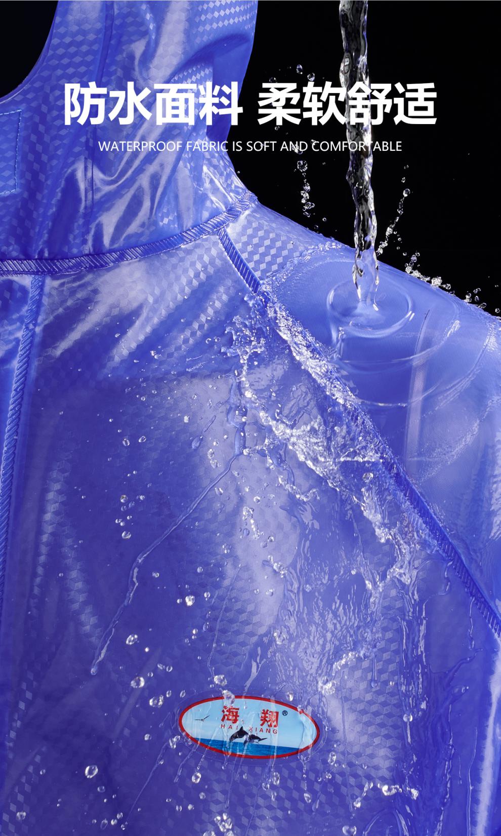 遮风挡雨单件上衣加厚防水外套塑料透明电动车男女成人防暴雨分体雨衣