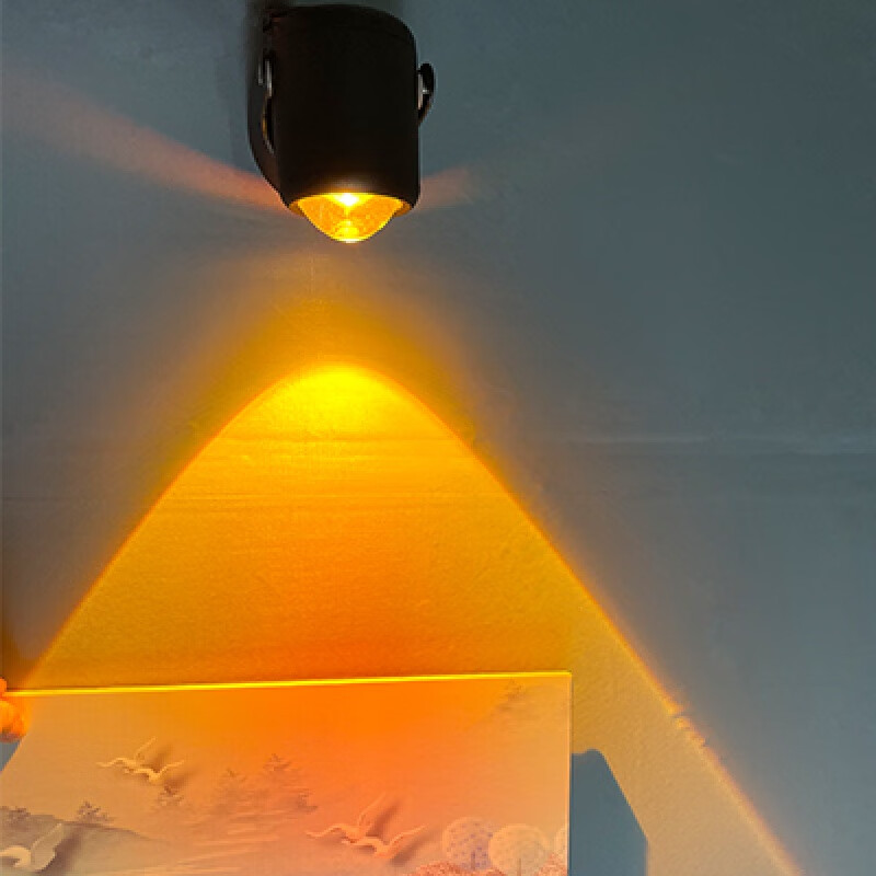 ins网红卧室日不落投影酒吧壁灯彩虹氛围日落装饰灯床头夕阳红夕阳红