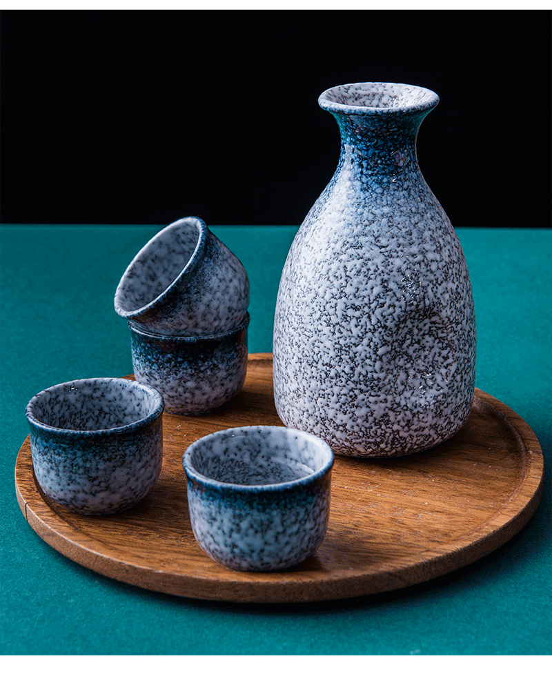 莱妙依 日本清酒杯套装酒具日式日式酒杯家用陶瓷白酒杯创意清酒壶