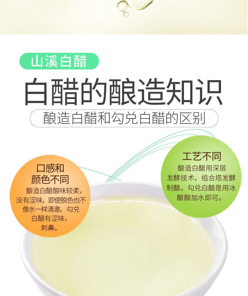 山溪白醋9斤9度粮酿造家用饭店用洗脸除垢山西白醋